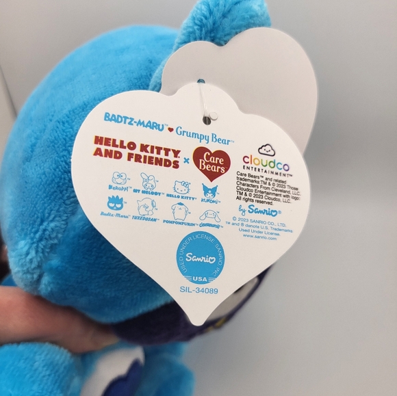 Care Bears Badtz-Maru Grumpy Bear 8" Plush NWT - Picture 7 of 7